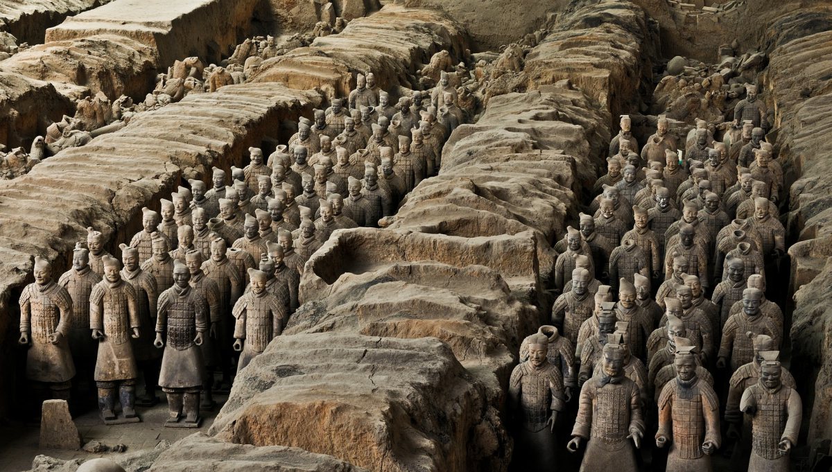 Terracotta army in Xian city