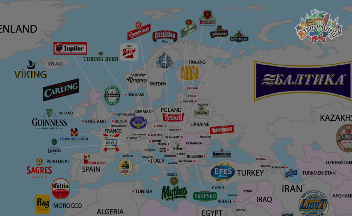 Popular beer in Europe